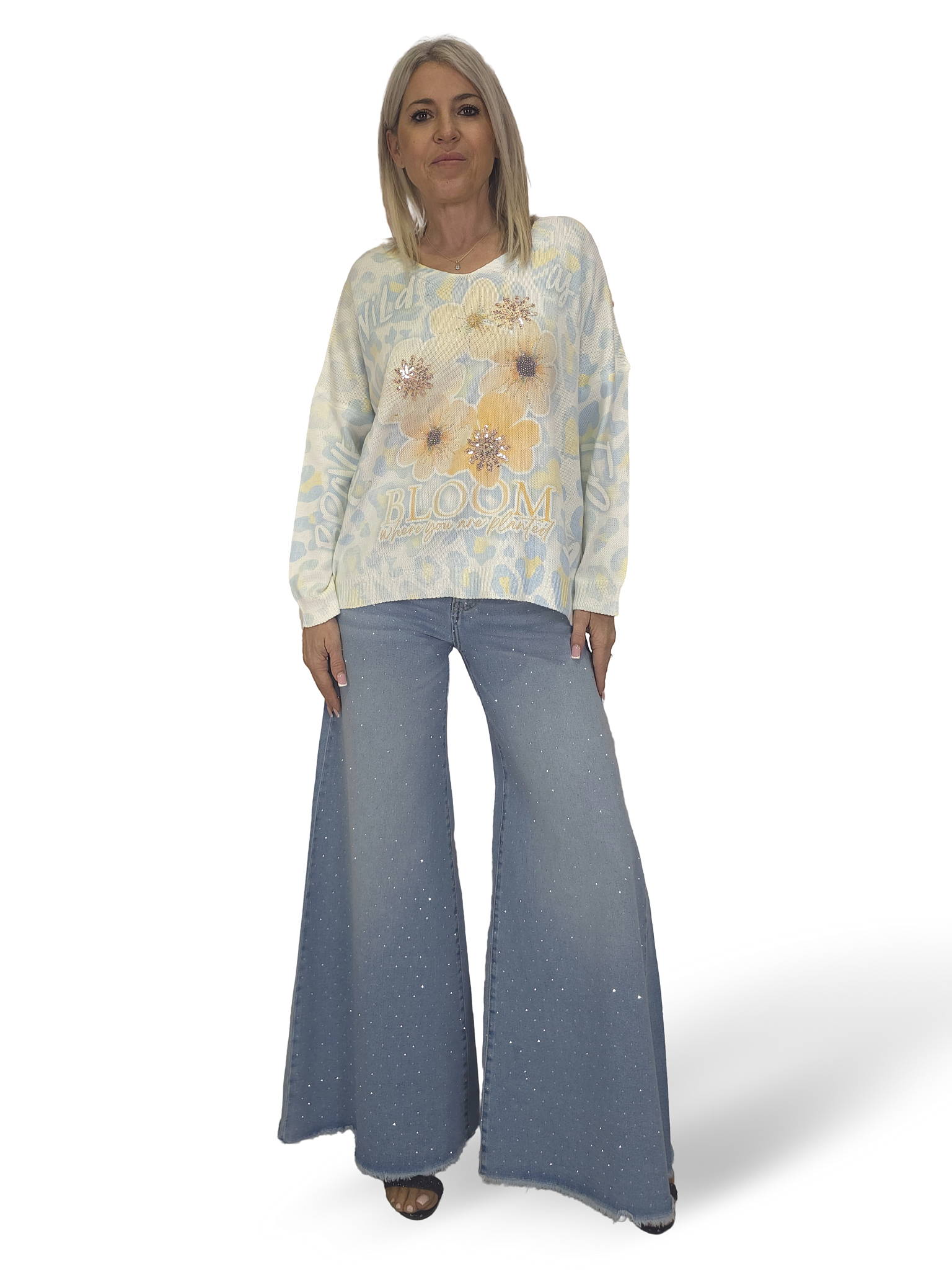 JERSEY PUNTO ANIMAL PRINT FLORES