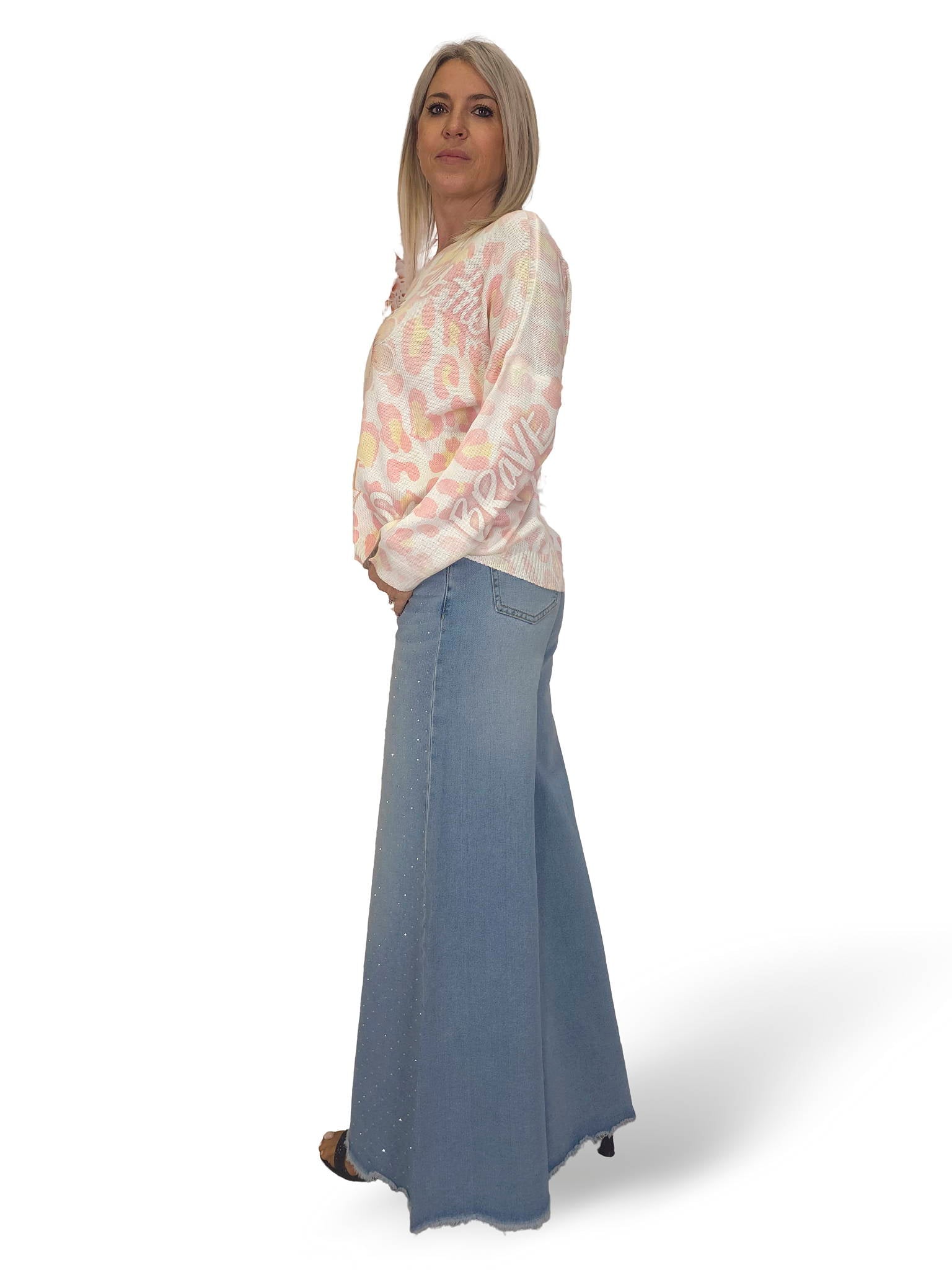 JERSEY PUNTO ANIMAL PRINT FLORES