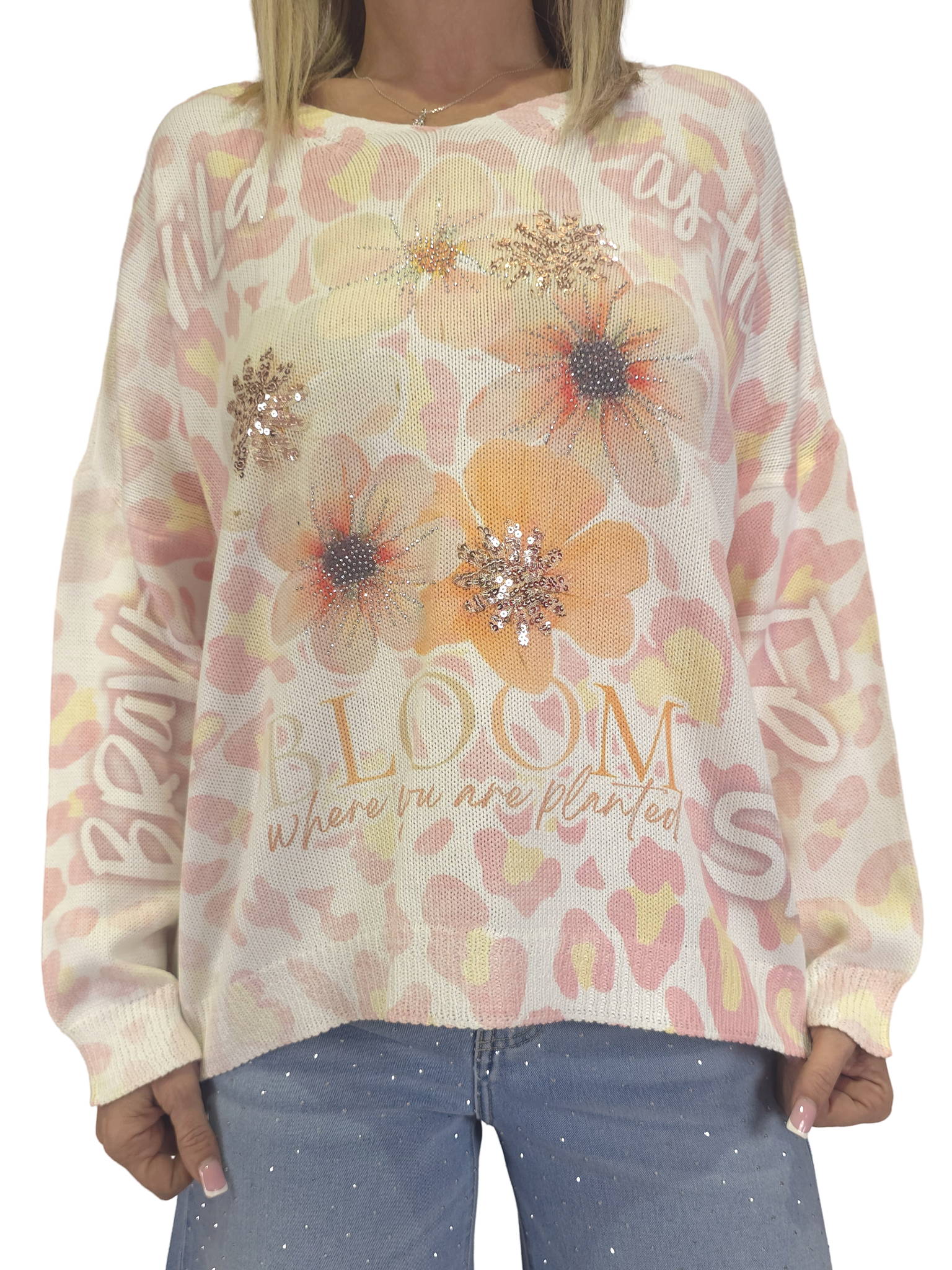 JERSEY PUNTO ANIMAL PRINT FLORES