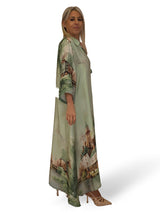 VESTIDO CAMISERO RASO ESTAMPADO JOT