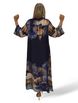 VESTIDO CAMISERO RASO ESTAMPADO JOT