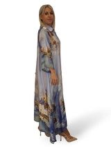 VESTIDO CAMISERO RASO ESTAMPADO JOT