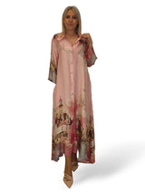 VESTIDO CAMISERO RASO ESTAMPADO JOT