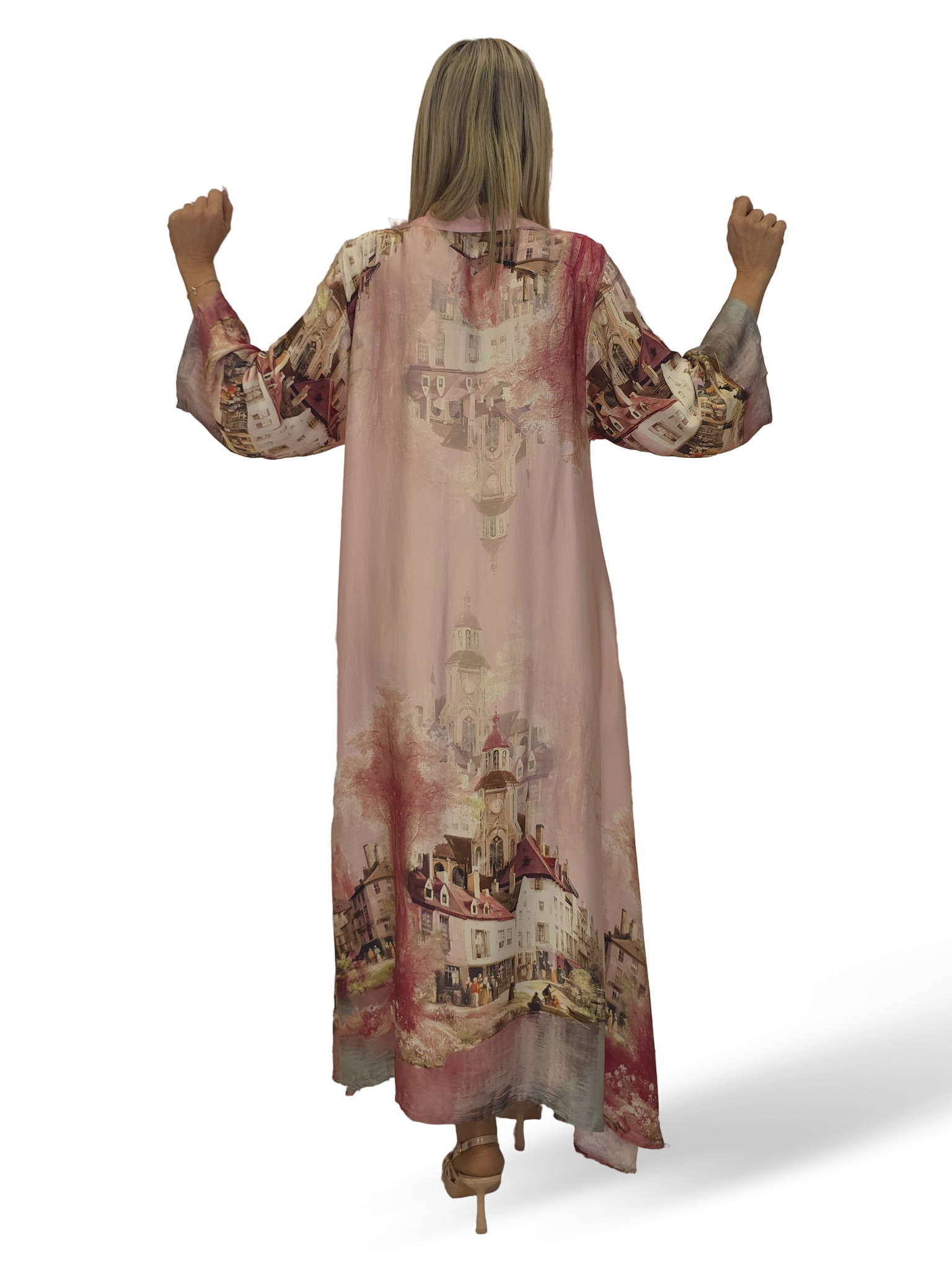 VESTIDO CAMISERO RASO ESTAMPADO JOT