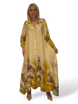 VESTIDO CAMISERO RASO ESTAMPADO JOT