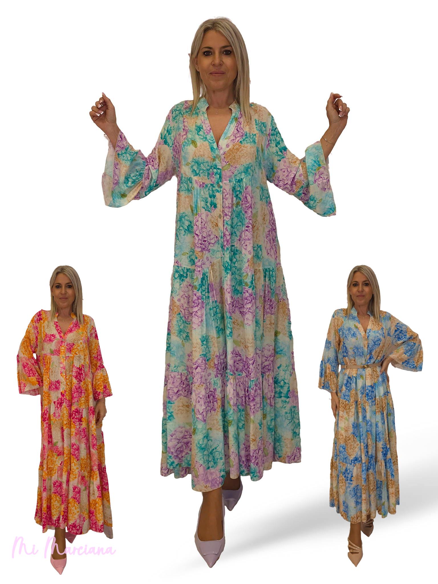 VESTIDO HORTENSIA LARGO JOT