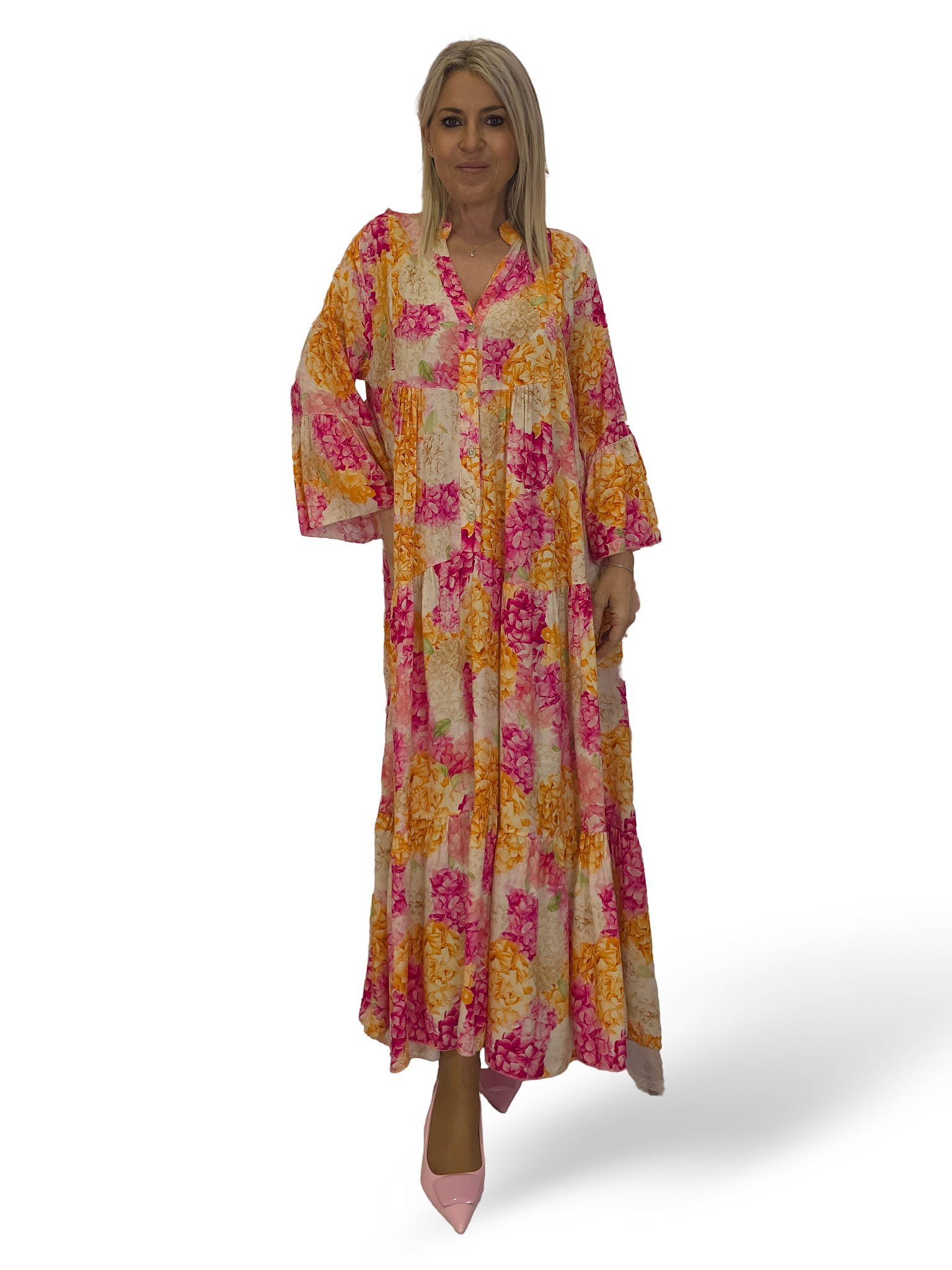 VESTIDO HORTENSIA LARGO JOT