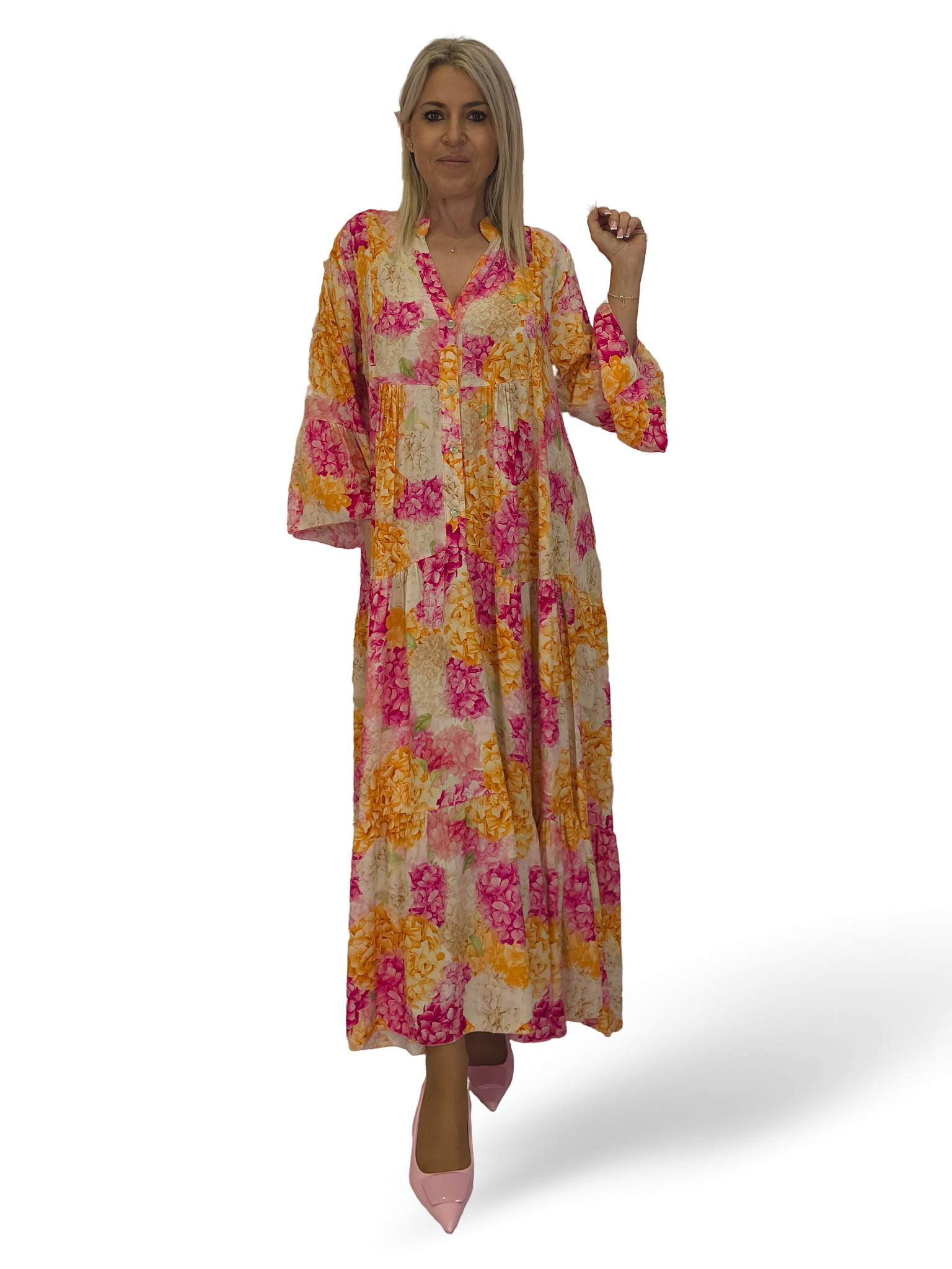 VESTIDO HORTENSIA LARGO JOT