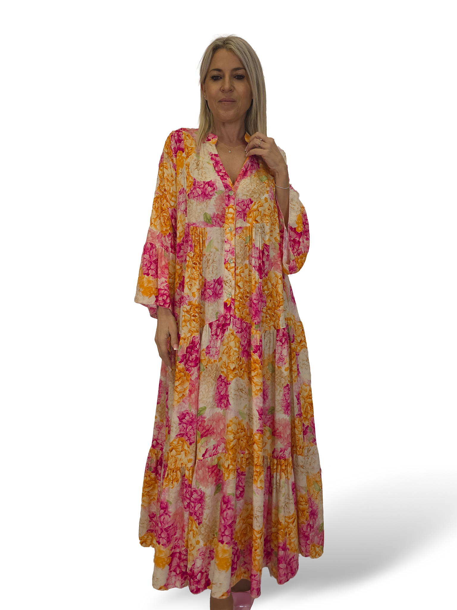 VESTIDO HORTENSIA LARGO JOT