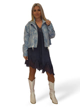 TOP/VESTIDO LENCERO MANGAS ASIMETRICO JOT