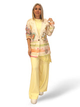 BLAZER JACQUARD CORAZÓN METALIZADO