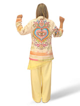 BLAZER JACQUARD CORAZÓN METALIZADO