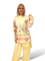 BLAZER JACQUARD CORAZÓN METALIZADO