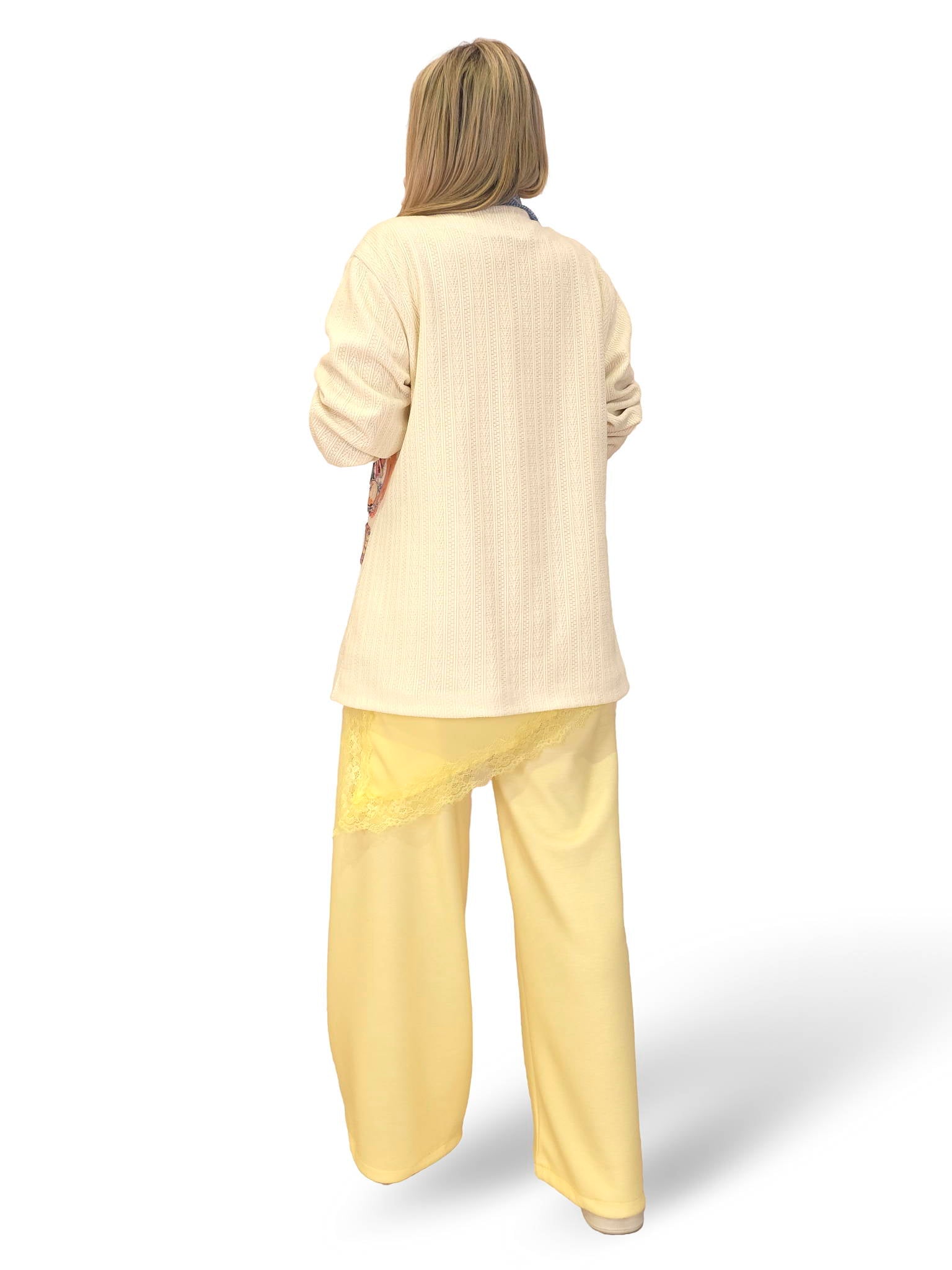 BLAUER JACQUARD-BLAZER MIT REVERSVERSCHLUSS