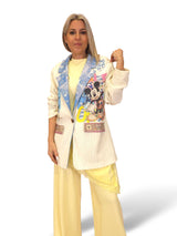 BLAZER JACQUARD SOLAPA AZUL