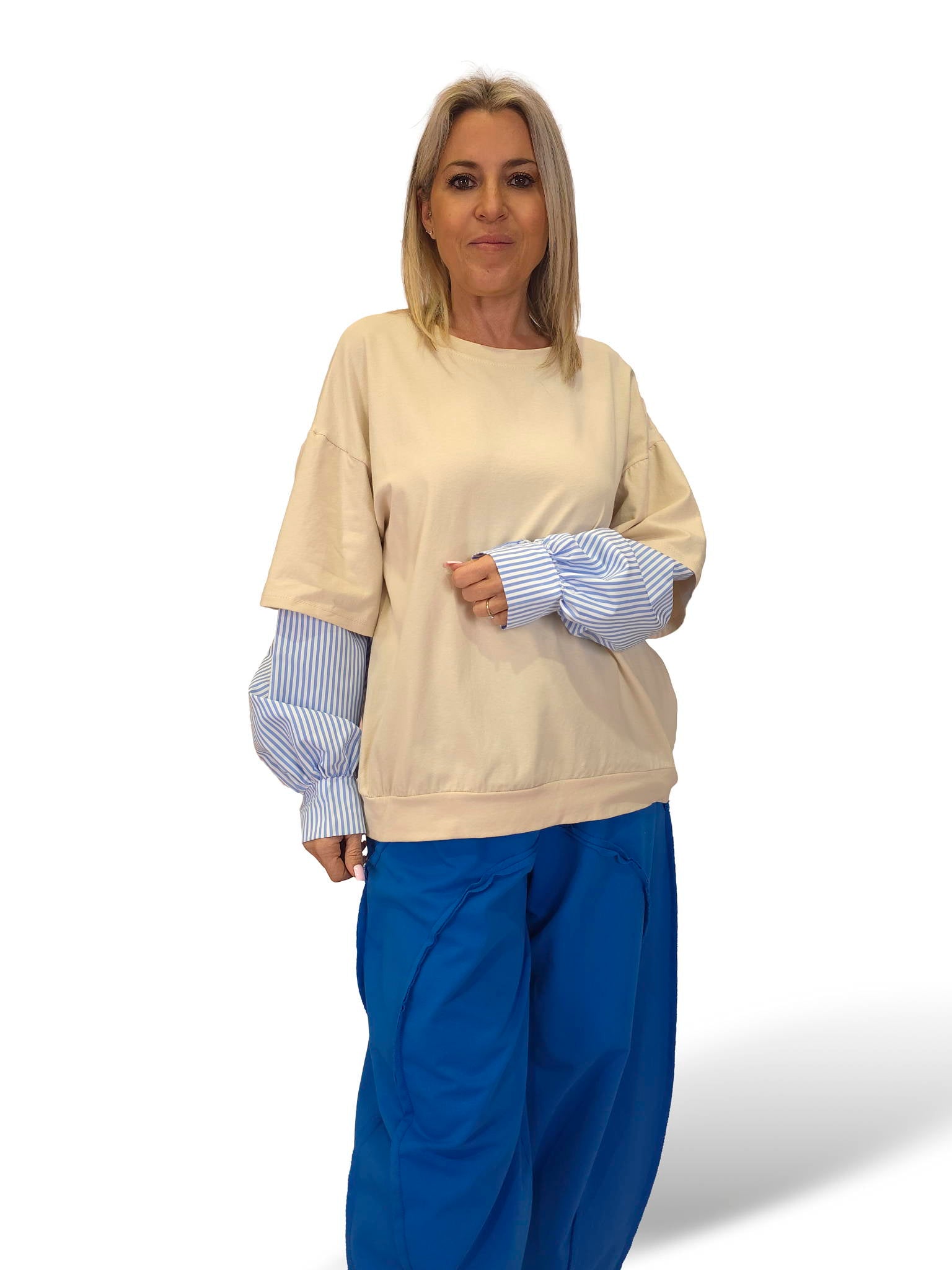 SUDADERA MANGAS CAMISA