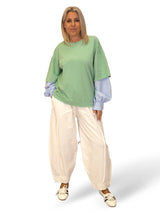 SUDADERA MANGAS CAMISA