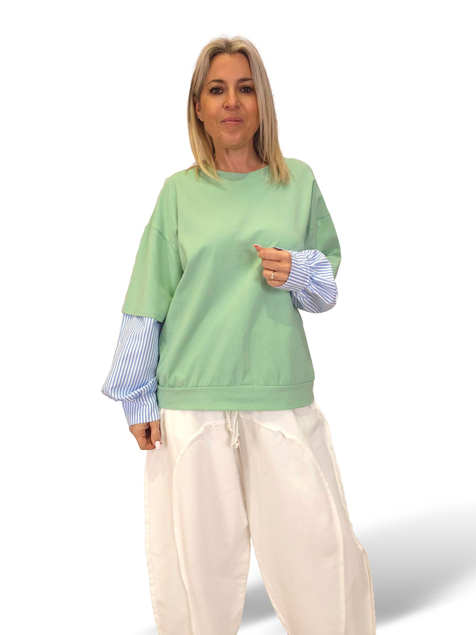 SUDADERA MANGAS CAMISA