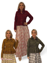 CHAQUETA DENIM BORDADO LENTEJUELAS JOT