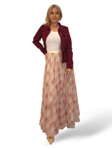 FALDA LARGA TUL CUADROS JOT