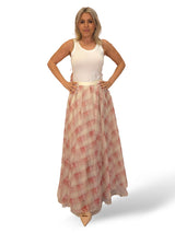 FALDA LARGA TUL CUADROS JOT