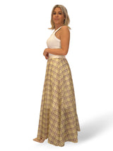 FALDA LARGA TUL CUADROS JOT