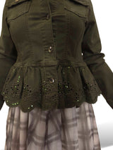 CHAQUETA DENIM BORDADO LENTEJUELAS JOT