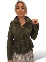 CHAQUETA DENIM BORDADO LENTEJUELAS JOT