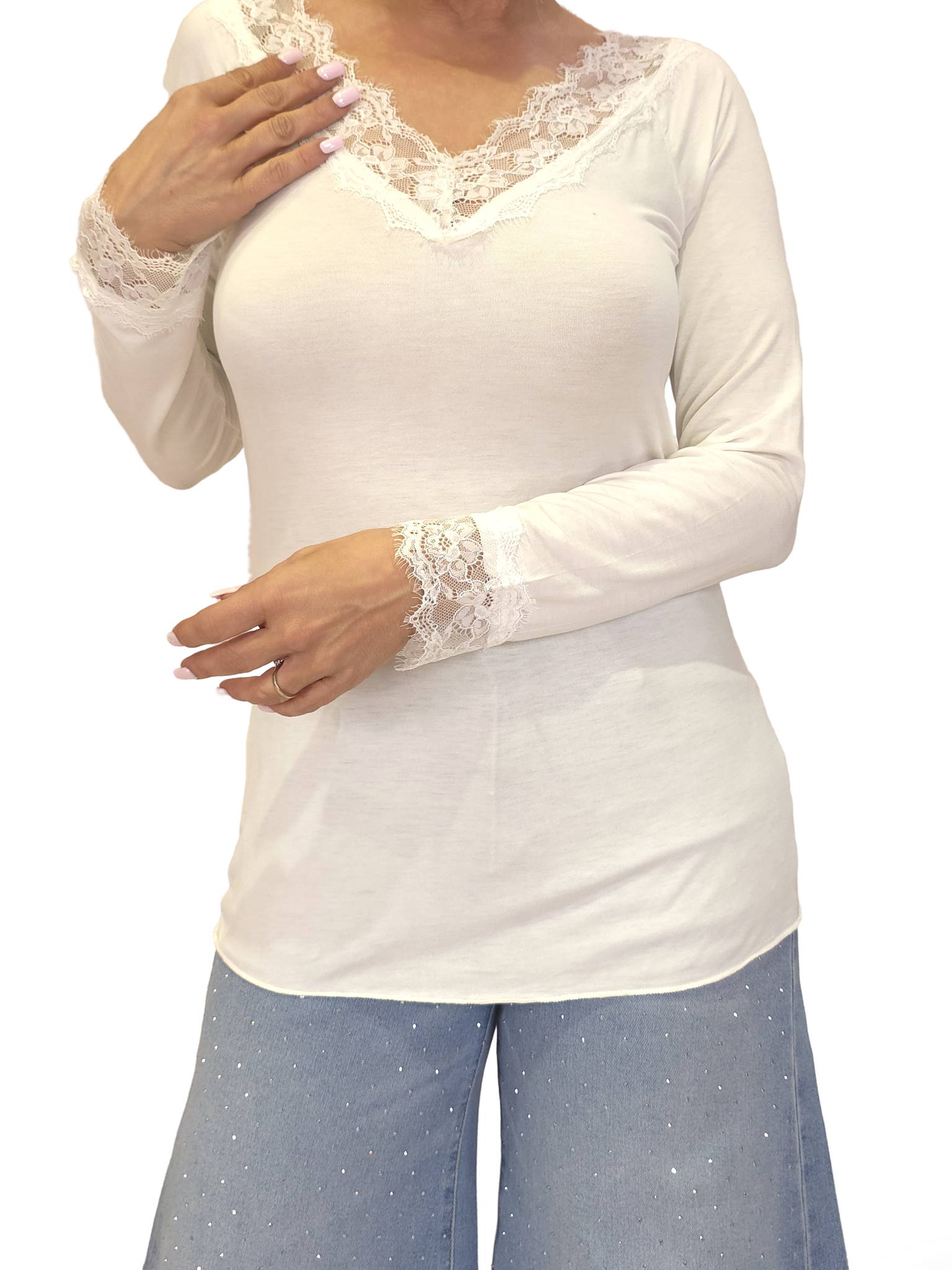 CAMISETA LENCERA JOT BLANCA