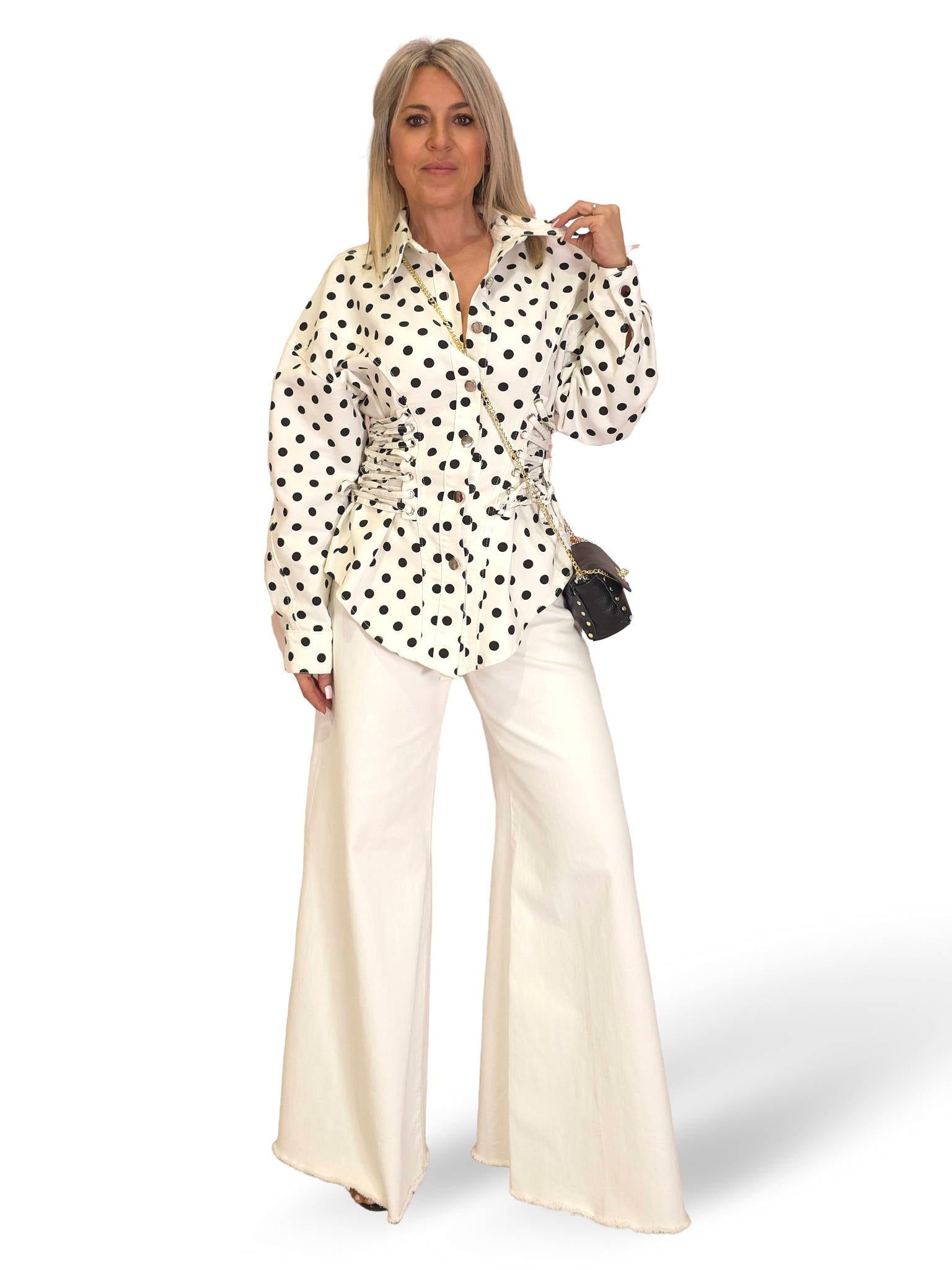 CHAQUETA DENIM CORSET LUNARES JOT