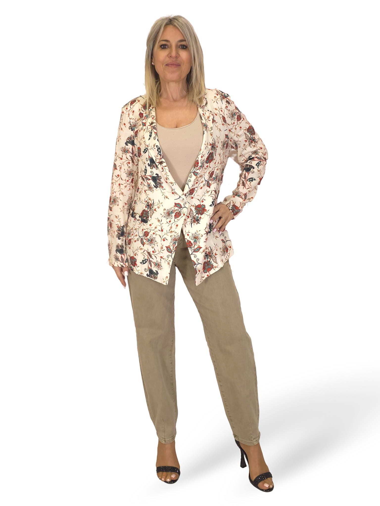 BLAZER FLUIDA ESTAMPADA JOT