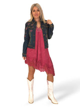 TOP/VESTIDO LENCERO MANGAS ASIMETRICO JOT