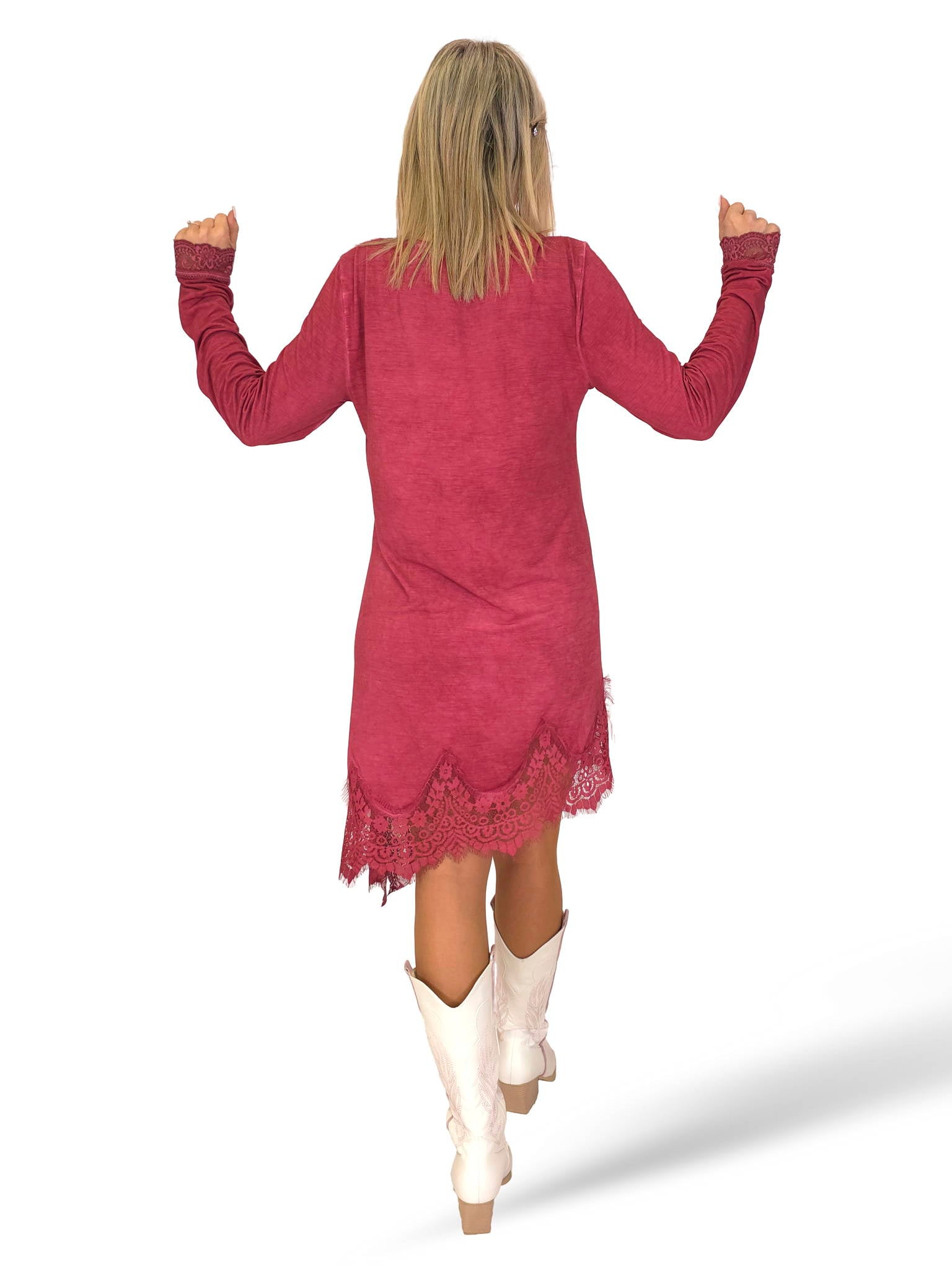 TOP/VESTIDO LENCERO MANGAS ASIMETRICO JOT