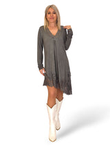 TOP/VESTIDO LENCERO MANGAS ASIMETRICO JOT