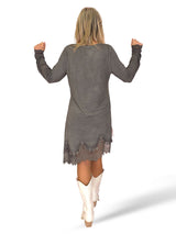 TOP/VESTIDO LENCERO MANGAS ASIMETRICO JOT