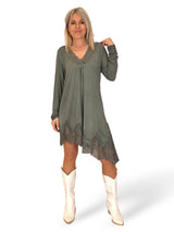 TOP/VESTIDO LENCERO MANGAS ASIMETRICO JOT