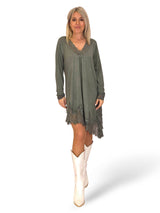 TOP/VESTIDO LENCERO MANGAS ASIMETRICO JOT