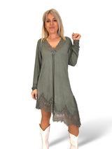 TOP/VESTIDO LENCERO MANGAS ASIMETRICO JOT