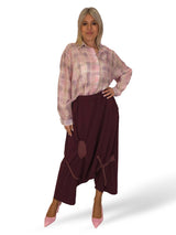 MAXI CAMISA CUADROS STRASS JOT