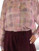 MAXI CAMISA CUADROS STRASS JOT