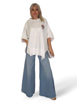 MAXI CAMISETA CAPUCHA ENCAJE CALAVERA