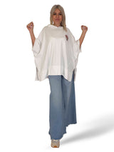 MAXI CAMISETA CAPUCHA ENCAJE CALAVERA