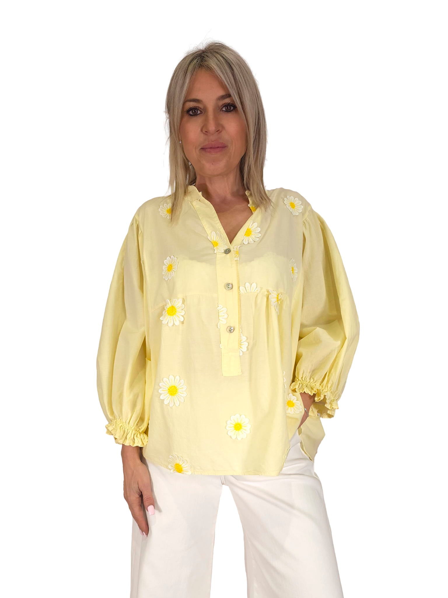 BLUSÓN BORDADO MARGARITAS JOT