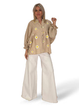 BLUSÓN BORDADO MARGARITAS JOT