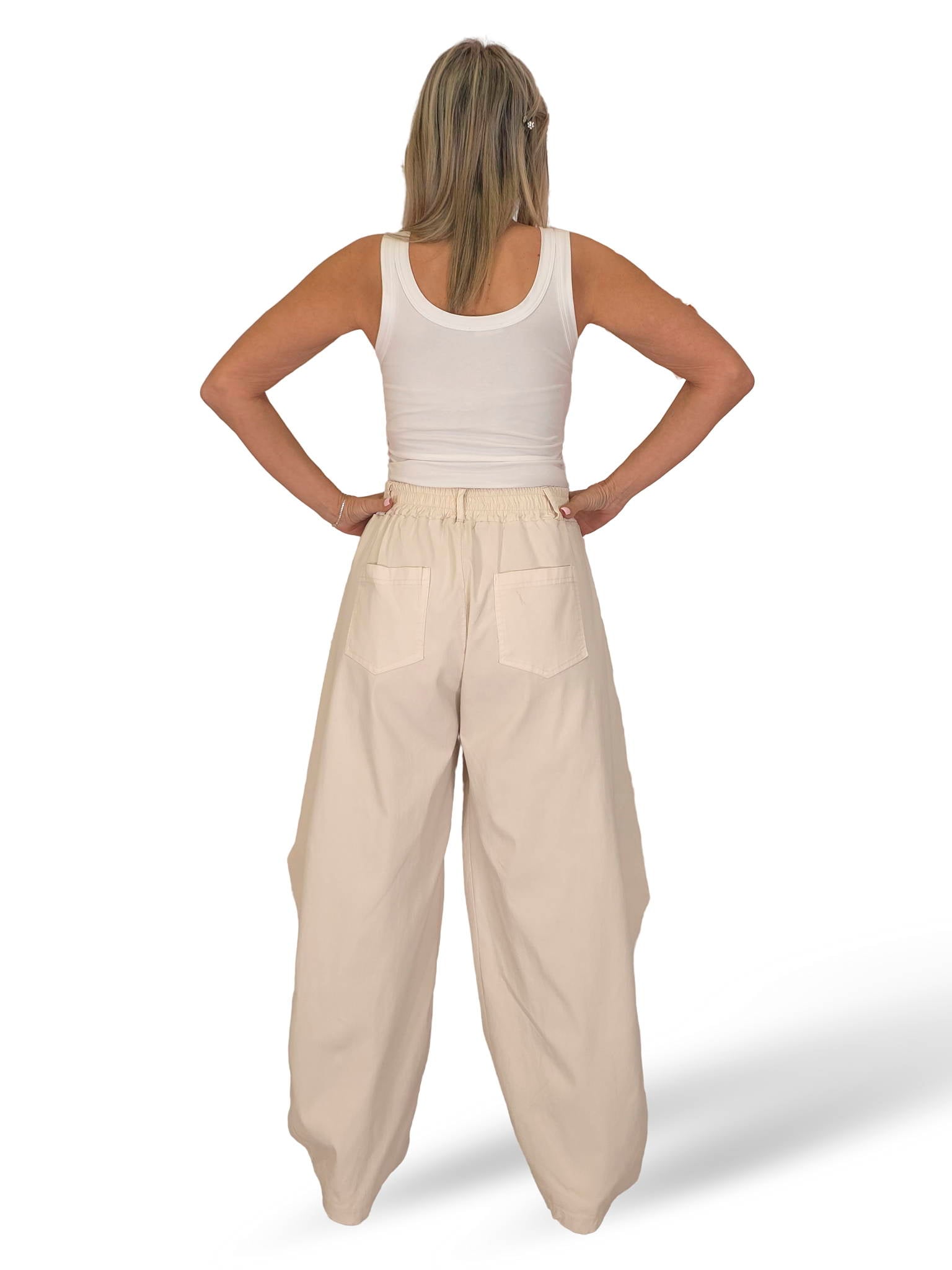 PANTALON URBAN CRUZADO LONETA ELÁSTICA