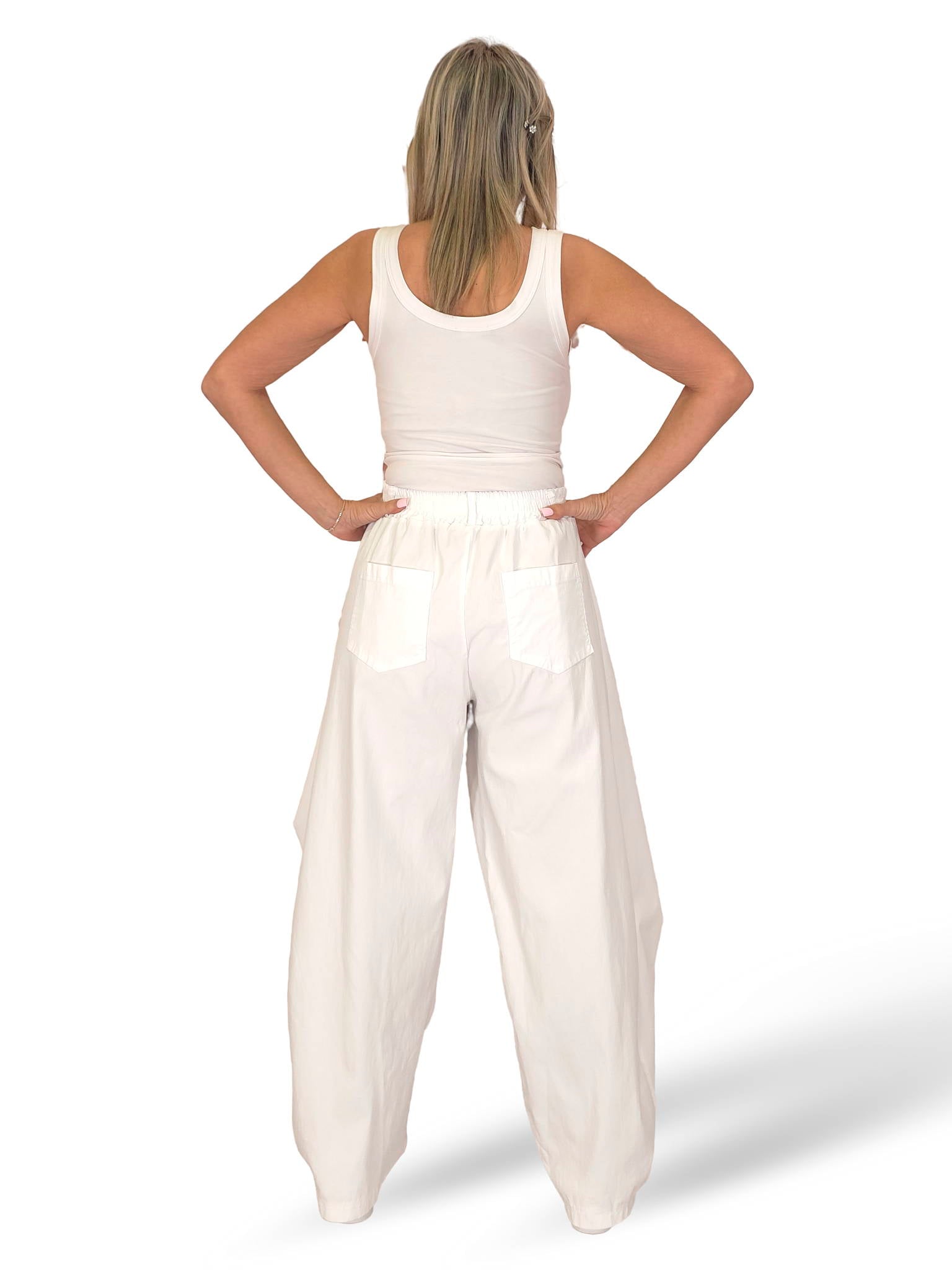 PANTALON URBAN CRUZADO LONETA ELÁSTICA