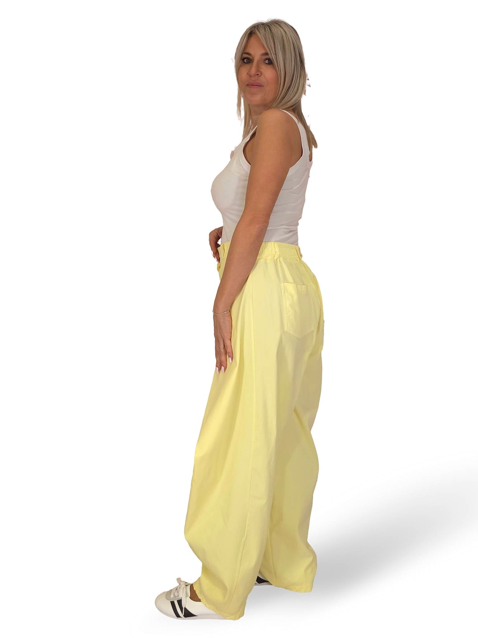 PANTALON URBAN CRUZADO LONETA ELÁSTICA