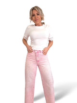 CAMISETA CORSET BLONDA ENCAJE