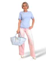 CAMISETA CORSET BLONDA ENCAJE