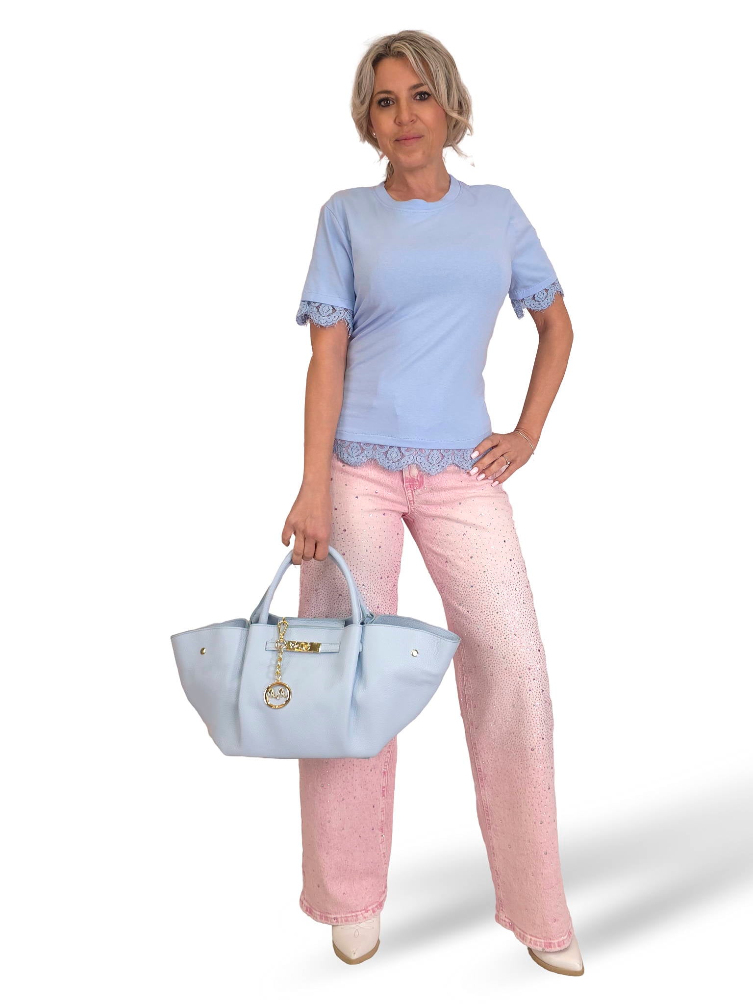 CAMISETA CORSET BLONDA ENCAJE